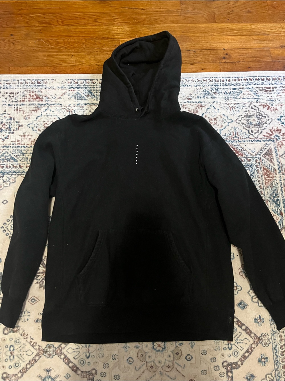 Supreme Black Men's Hooded Sweatshirt